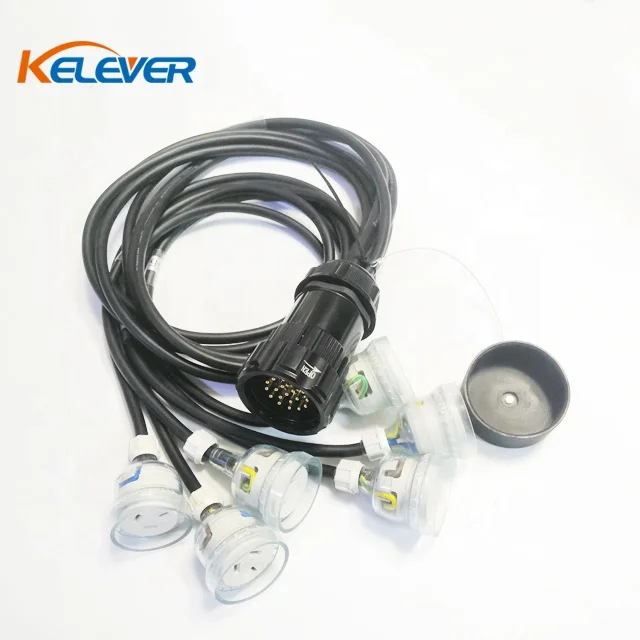 19 Pin Male to 6 Female 10A Outlets Socapex Tails Cable