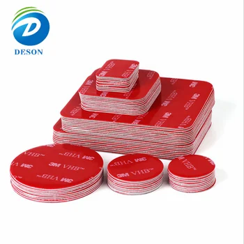 Deson die cutting waterproof high temperature resistant adhesive transparent acrylic removable foam 3m very high bonding tape