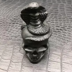 Wholesale Natural Obsidian Crystal Carved Snake Skulls Not polished Healing Decoration