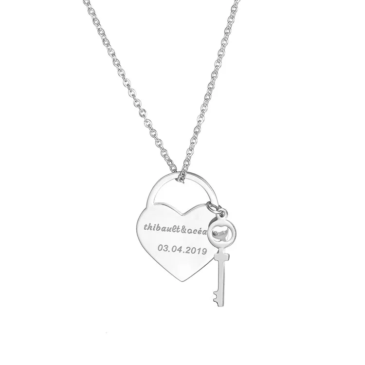 Best Wholesale Gift Jewelry Creative Design Sliver Adjustable Necklace With Pendant