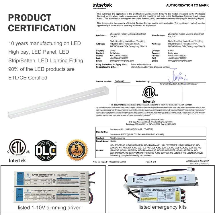 Energy Saving Dimming Indoor Ip65 Waterproof 36w 60w 4ft 8ft Led Office Aluminum Vapor Light