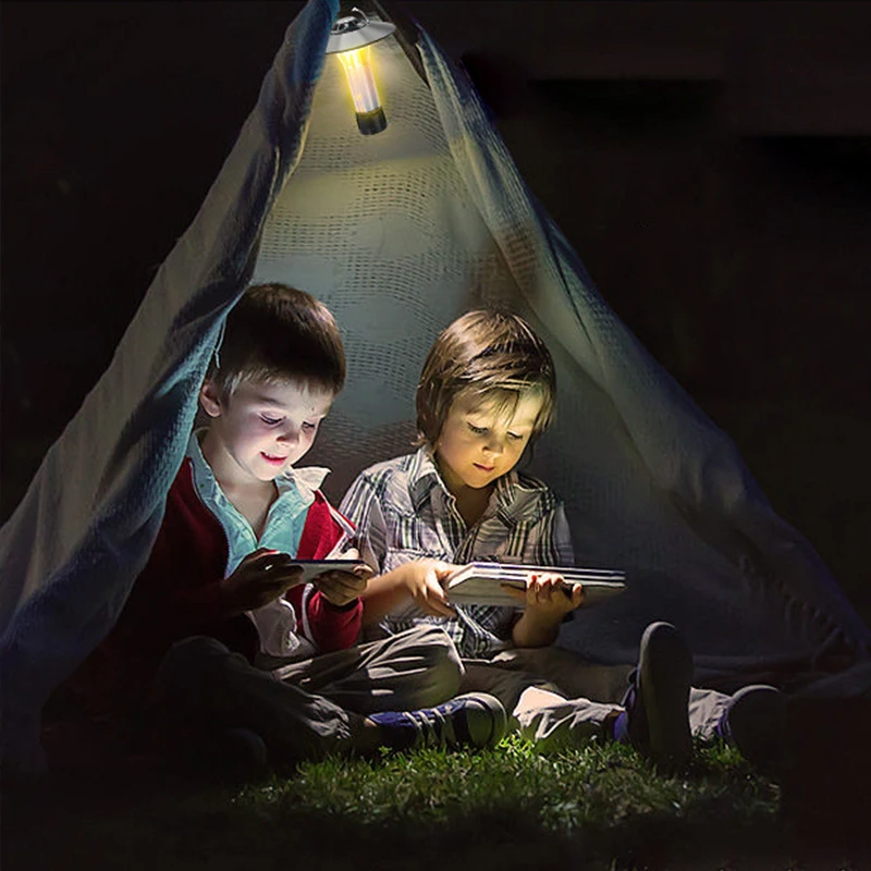 Multifunctional Camping Light Rechargeable Mini LED Magnetic Small Camping Lantern Waterproof Portable Emergency Lights