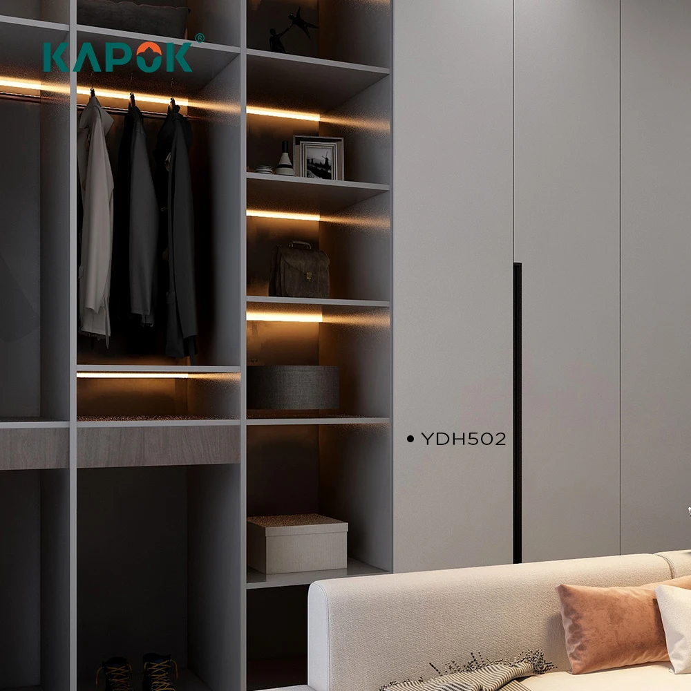 Custom Texture machine band mdf edg wall decor panel display racks