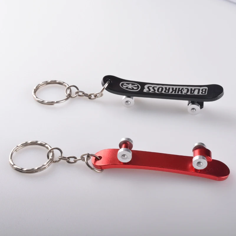 Multifunctional Outdoor EDC Opener Cute Skateboard Metal Bottle Opener Keychain Keyring Beer Bar Tool Christmas