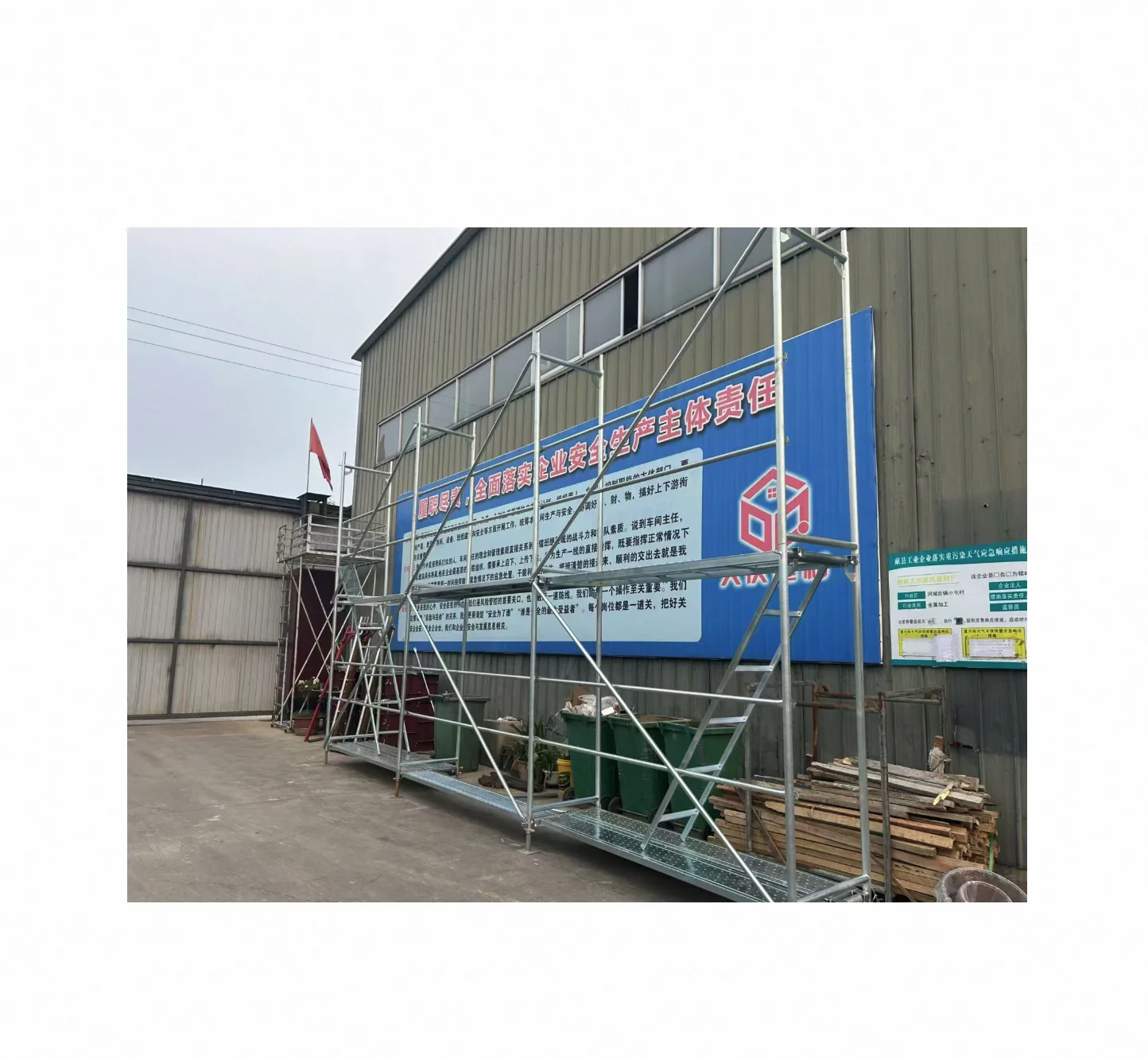 Q235 Construction Steel Mason H Frame Scaffolding Walk Through Building Material with Ladder for Structure Pipe Applications