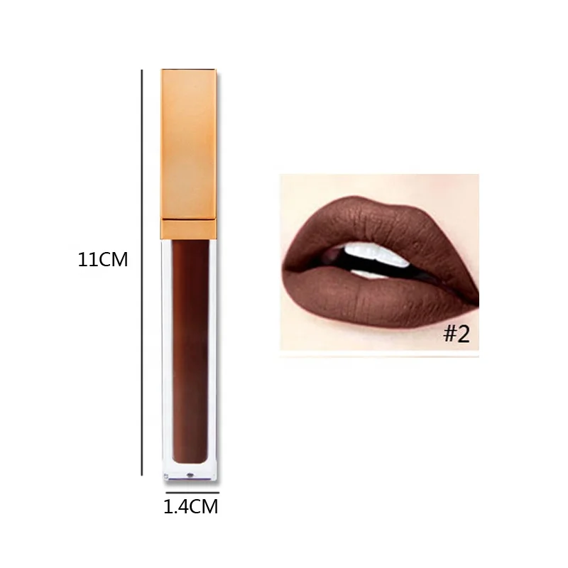 Square tube vegan friendly waterproof romantic bird liquid lipstick