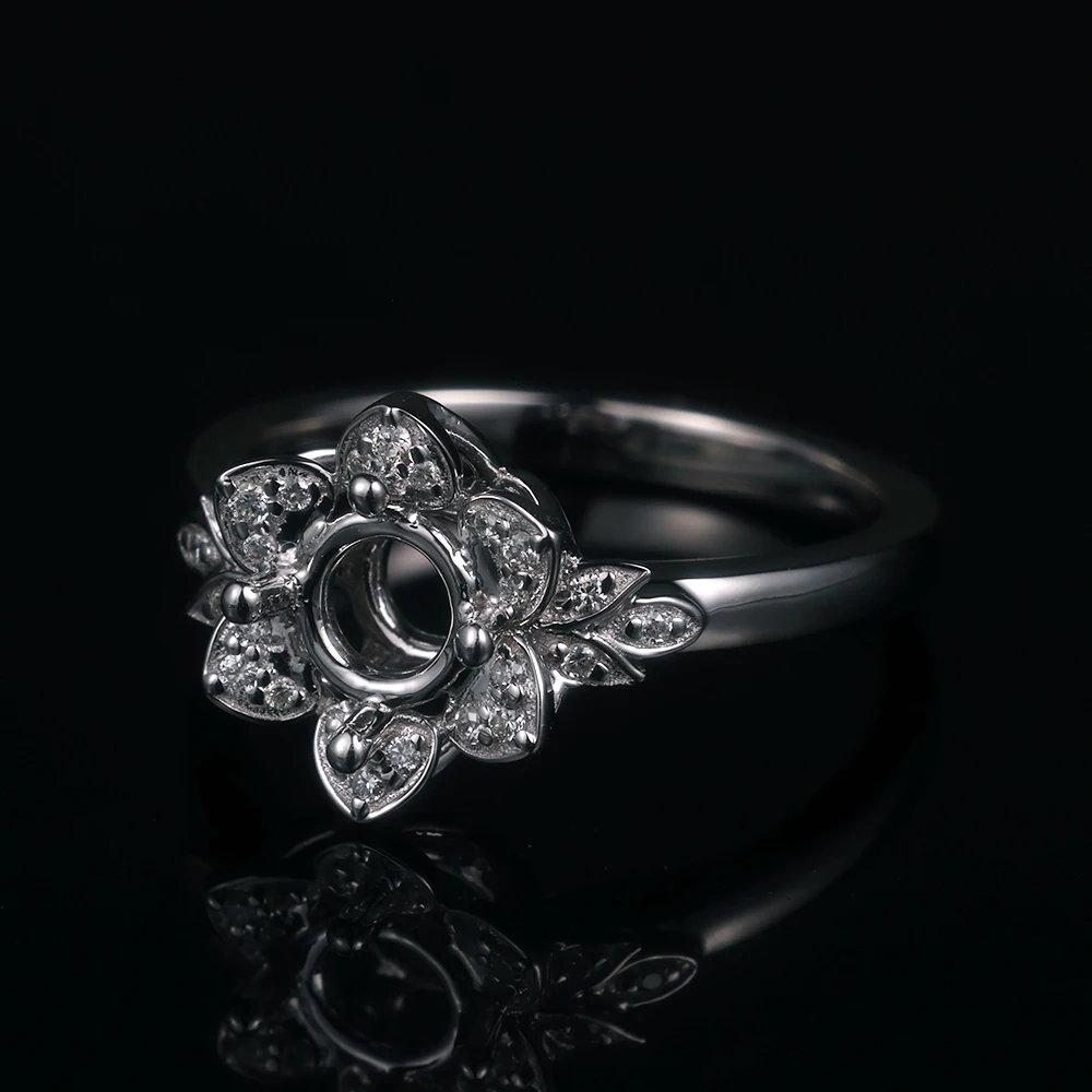 Custom Classics Moissanite Lab Diamond Wedding Ring Ring Mounting Ring Settings Fine Jewelry S925 9k 10k 14k 18k Gold