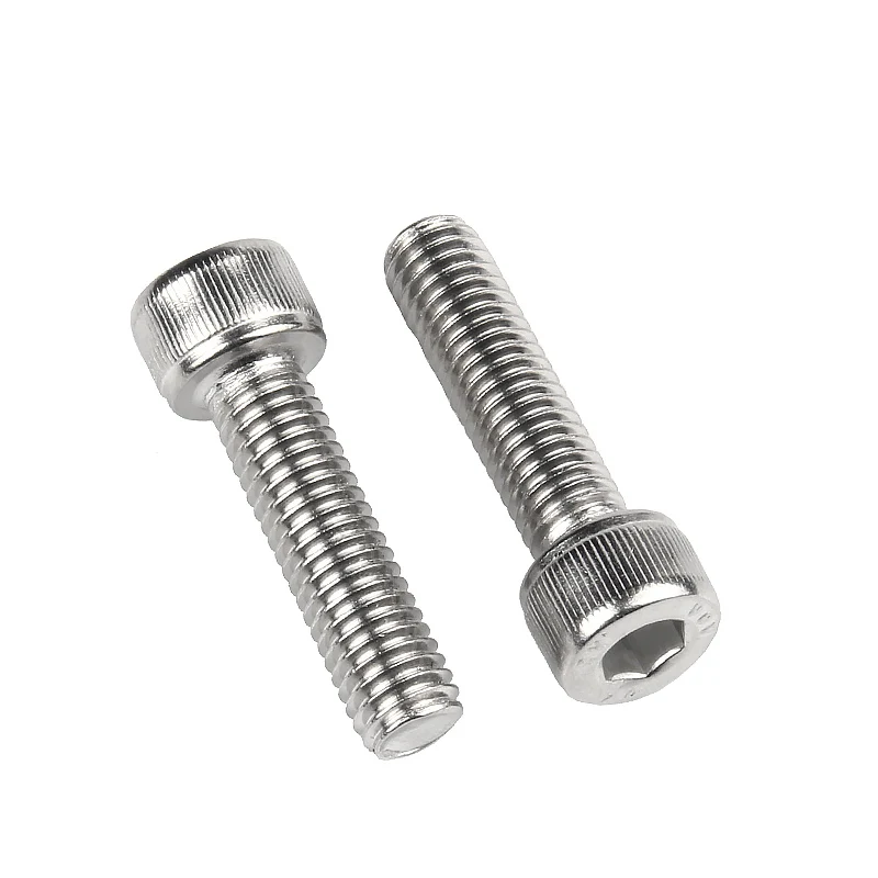 DIN912 M8/M6/M12/M16 Unc Thread Stainless Steel Hex Socket Cap Bolts Chrome Plated Bright Finish Lengths 25mm 4mm 9mm Wooden