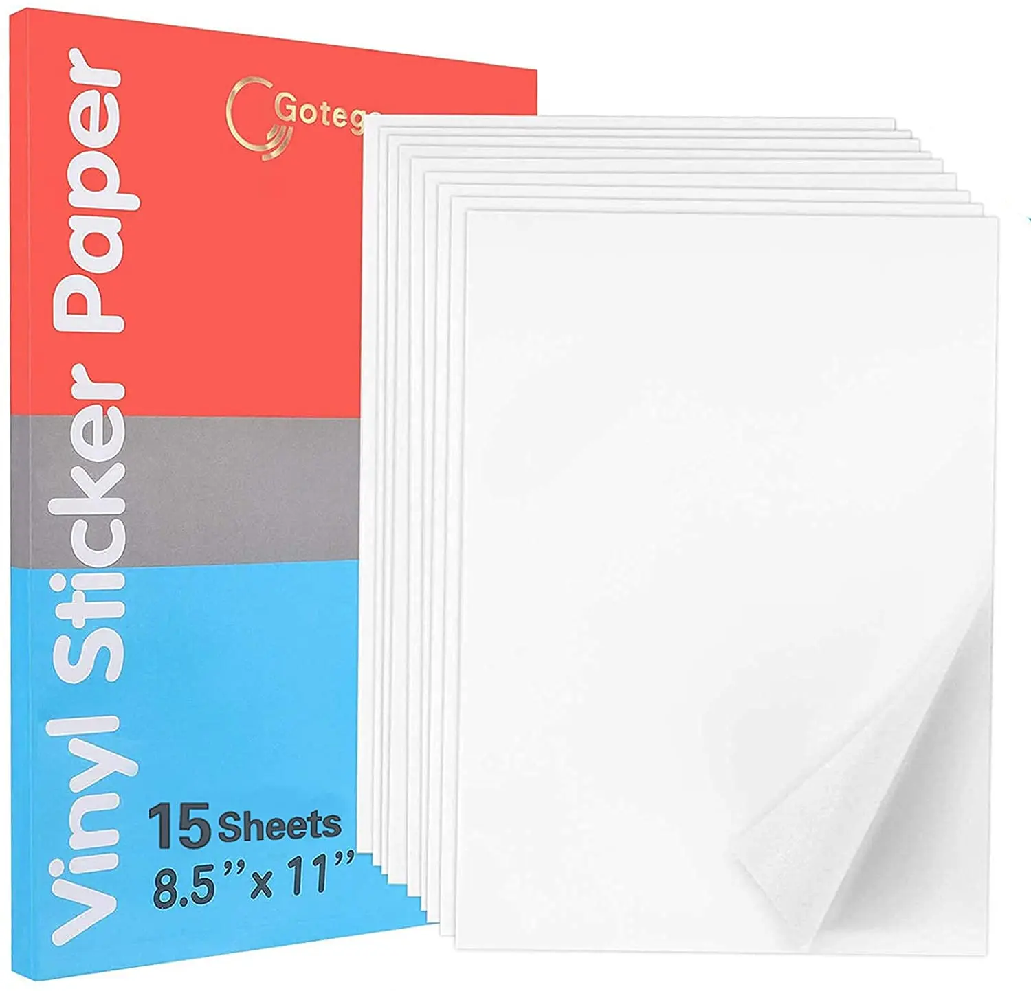 Заводская цена, печатная наклейка, стикер для струйного принтера, 8,5 дюйма x 11 дюймов, водостойкая Глянцевая белая наклейка A4