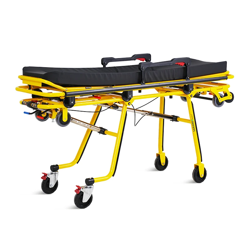 SKH039(H) SAIKANG Professional Aluminum Multifunction Adjustable Hospital Patient Ambulance Stretcher