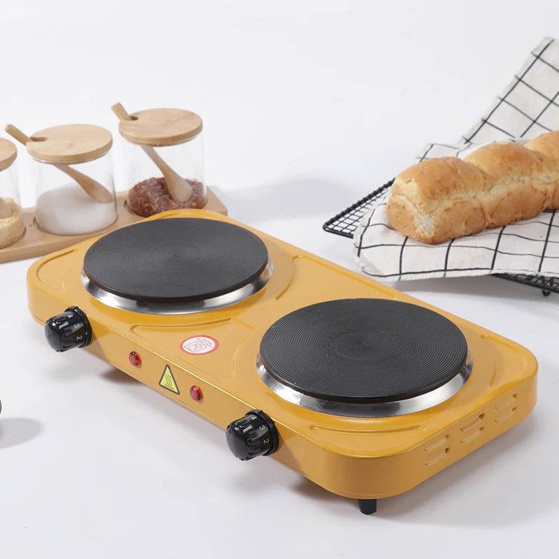 JX-6245A 2000W  Electric Double Burner Solid Hot Plate Cooking Stove