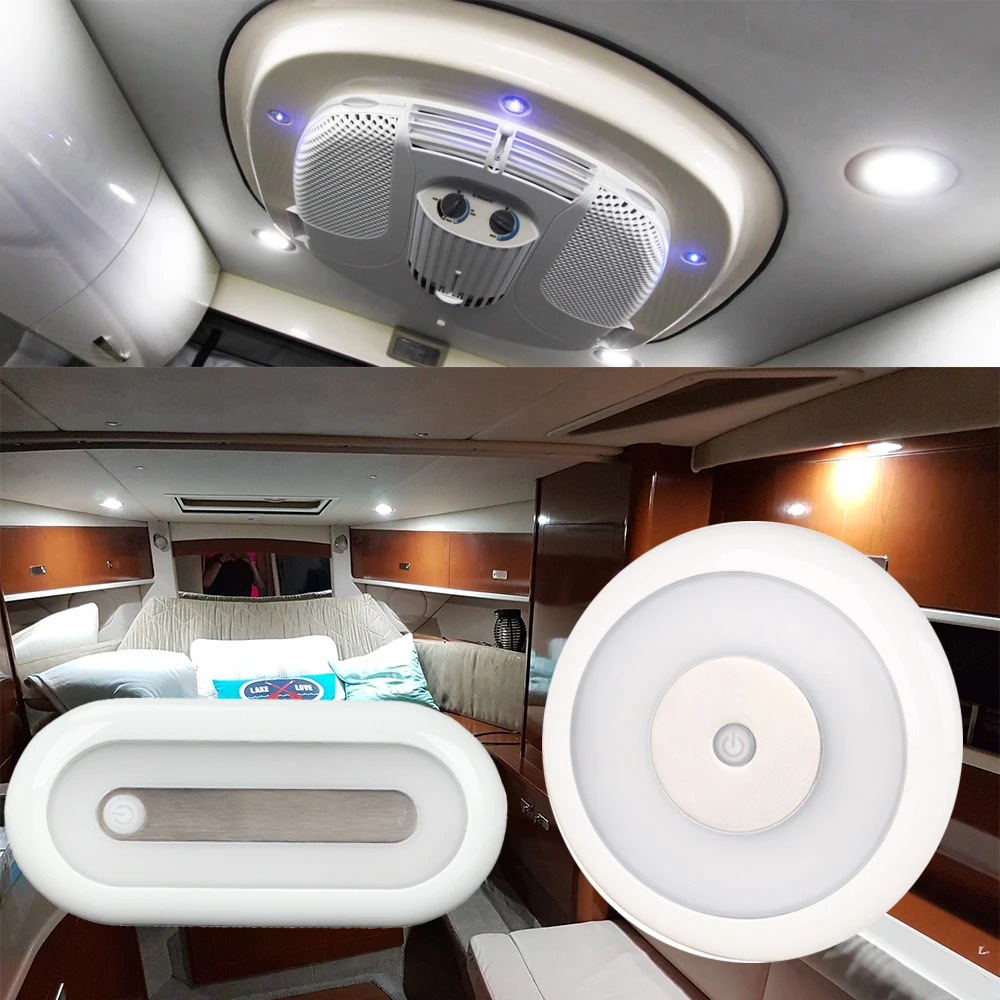 RV Boat Car LED Light Bar interior dome light 12V 24V with dual color 12 volt led caravan lights