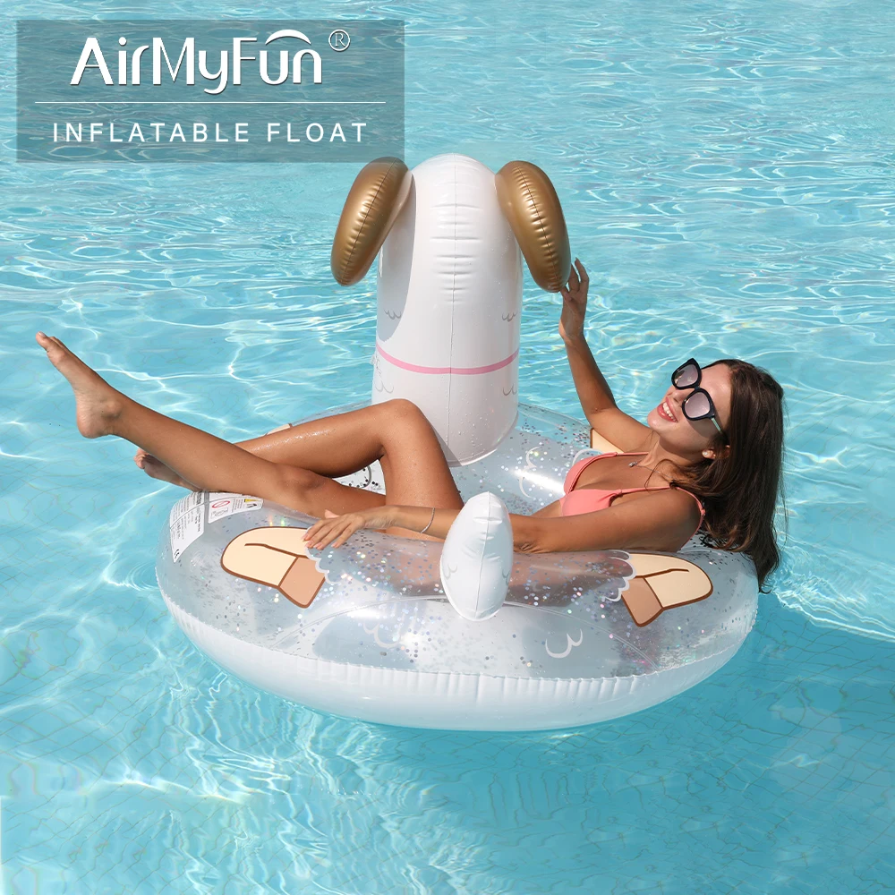 AirMyFun Original Factory Swim Sheep Pvc Inflatable Pool Float Swimming Ring For Kids