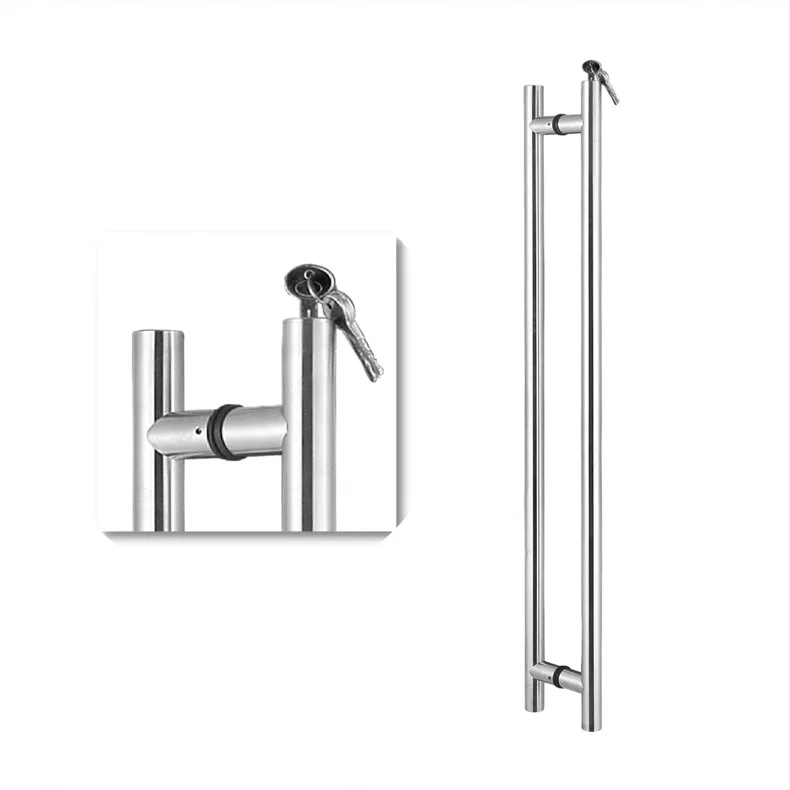 stainless steel glass door handle  stainless steel door handle 304 lock sliding shower glass handle stainless steel pull handles