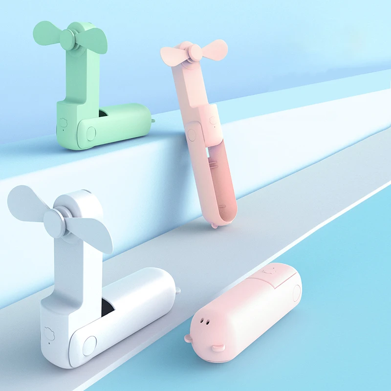 YouNiMei Custom Small Handy Fold Foldable Hand Battery Personal Rechargeable Usb Handheld Portable Mini Fa