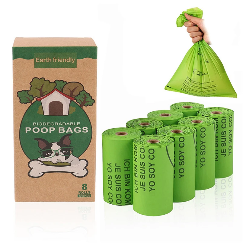 Eco-Friendly Custom Printed wholesale dog poop bags dog poop bag with handle