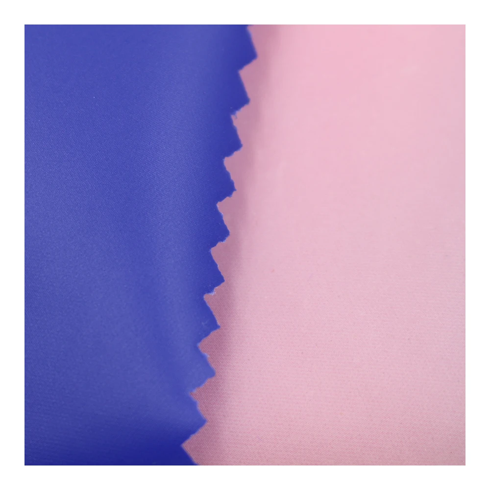 Coated Laminated for Raincoat Windbreaker Fabric Waterproof 70D 190T Nylon Taffeta with Soft PVC Woven Plain TL Waterproof Cloth