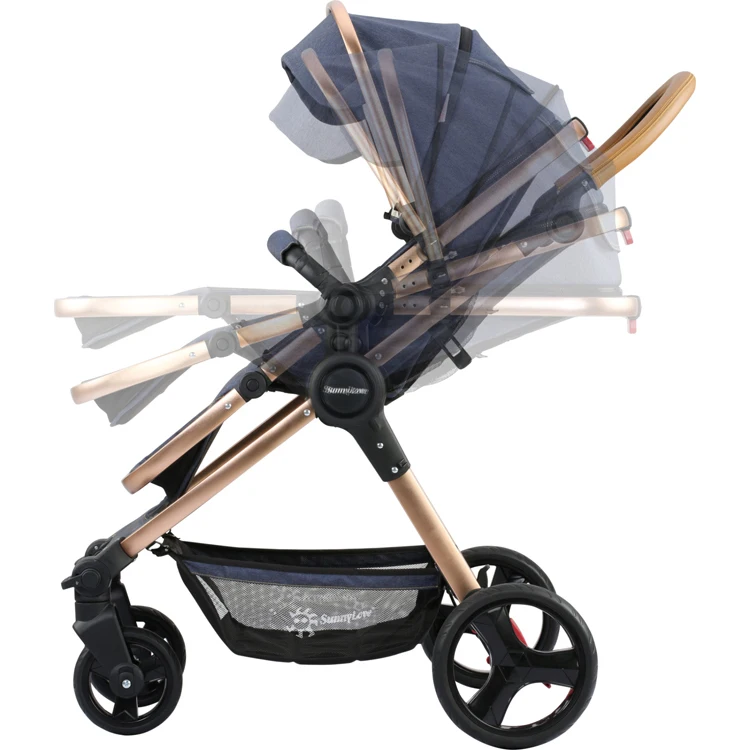 
brand 3 in 1 leather pram europe en1888 twin stroller baby trolley 
