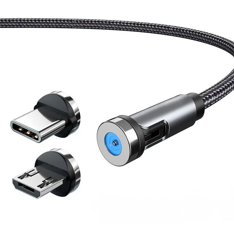 Ipsky 3 in1 magnetic charging cable / Self Winding Organizing Easy Coil 3A fast Charging Cable