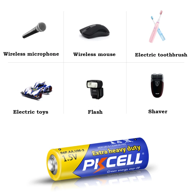 PKCELL brand or OEM 1.5v  super heavy duty  battery aa size  r6p um3 with high quality