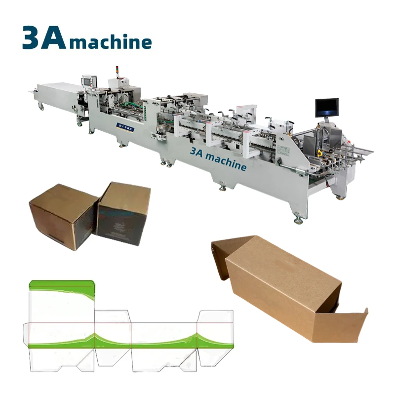 1100**JGKW  cardboard box/ Corrugated box Dual-use lock bottom folding gluing machinery automatic cardboard folder