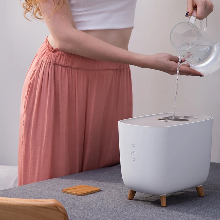 Mist Oil Diffuser Smart Ultrasonic Cool Small Warm Humidifiers Face Room Diffuser Top Filling Heating Essential Humidifier