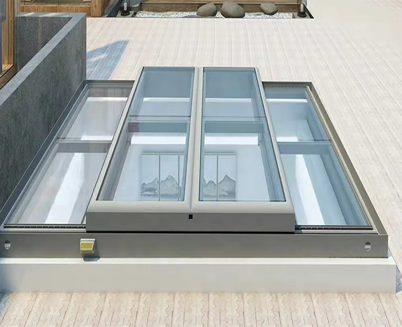 Ikealuminum 2023 Electric Roof Balcony Window Window Roof Aluminium Glass Skylight Window For House