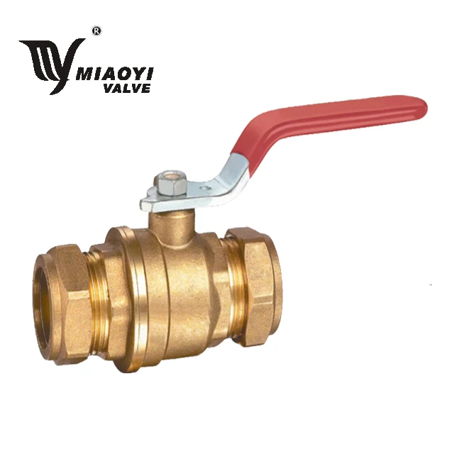 Miaoyi  Factory Household thickened steel handle 1/4 inch to 2 inch Brass Ball Valve