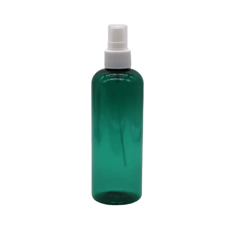 Бостонская круглая 300ml 10oz PET стерильные прозрачные женские туфли-лодочки спрей бутылка 300cc автоматическая упаковочная бутылка