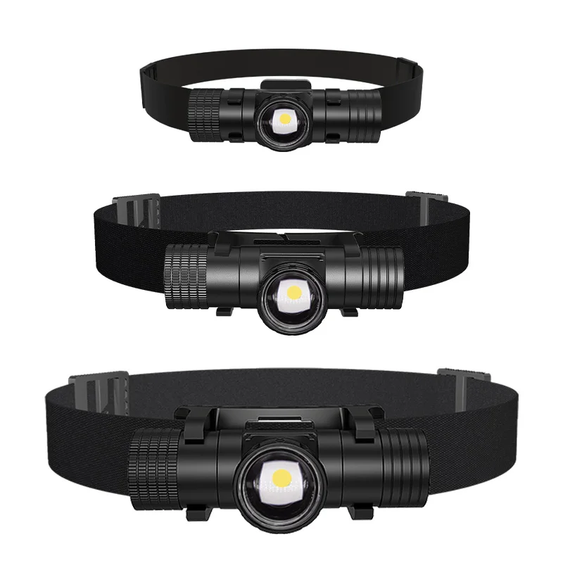 Factory Design T-Series head light for wholesale waterproof LED rechargeable Headlamp adjustable zoom emergency headlights