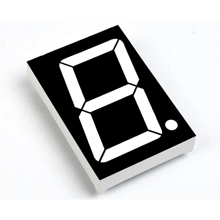 Blue color 1 digit 3 inch outdoor 7 segment led display