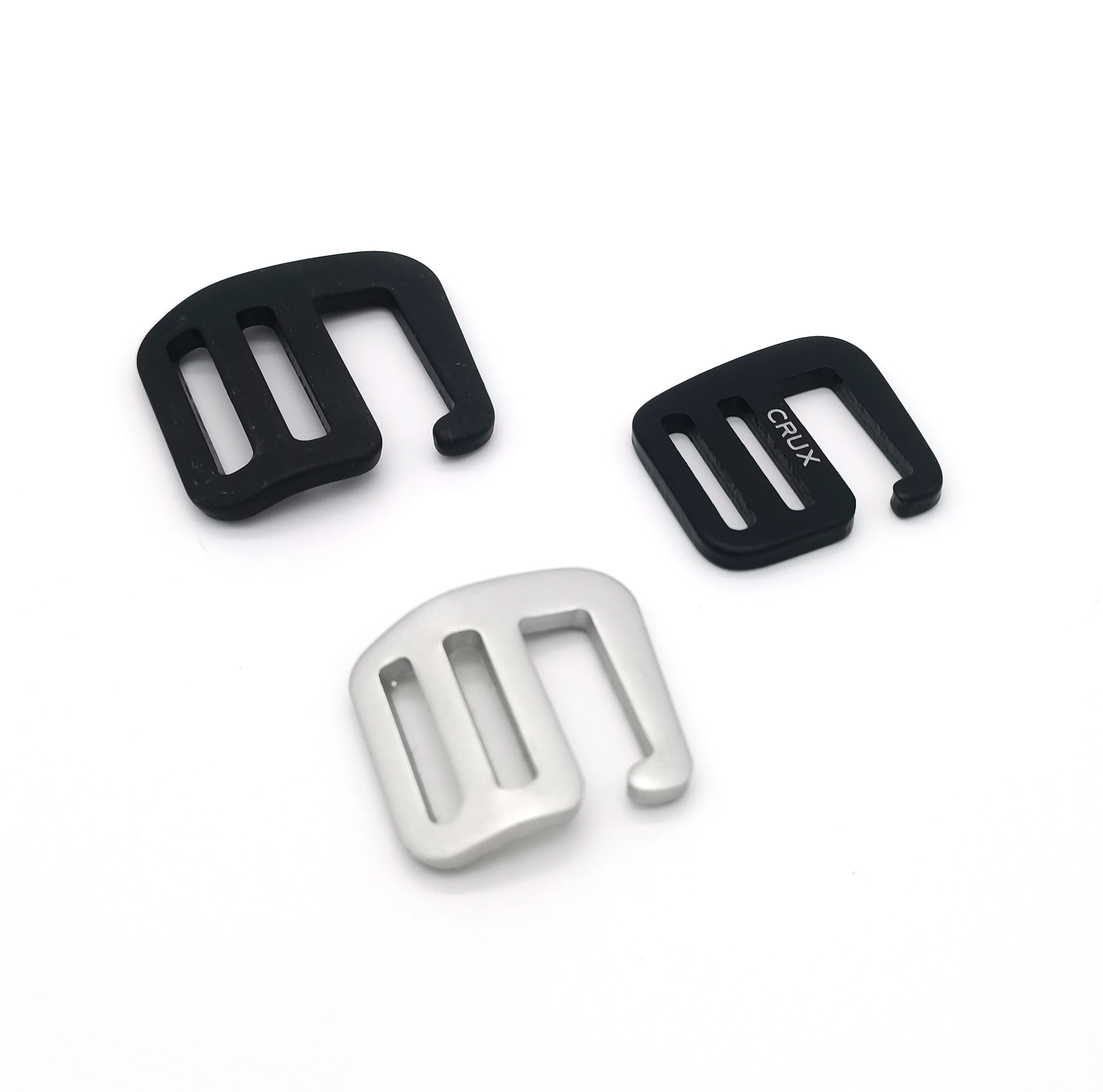  Metal Webbing G Hook Buckle Curve Shape Aluminum