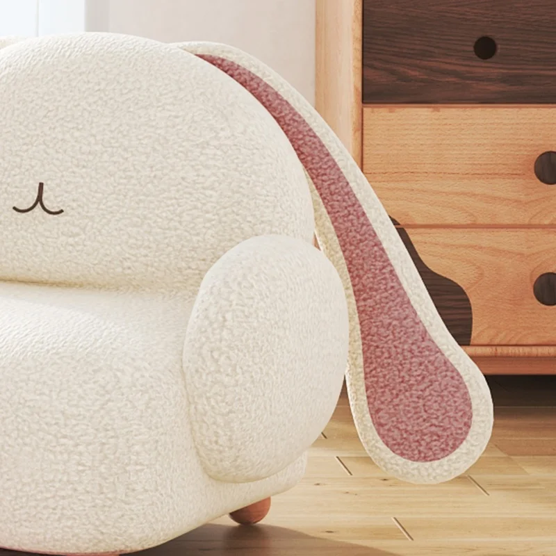 Living Room Children Furniture Couch Teddy Fleece Fabric Bedroom Cartoon Kids Sofa