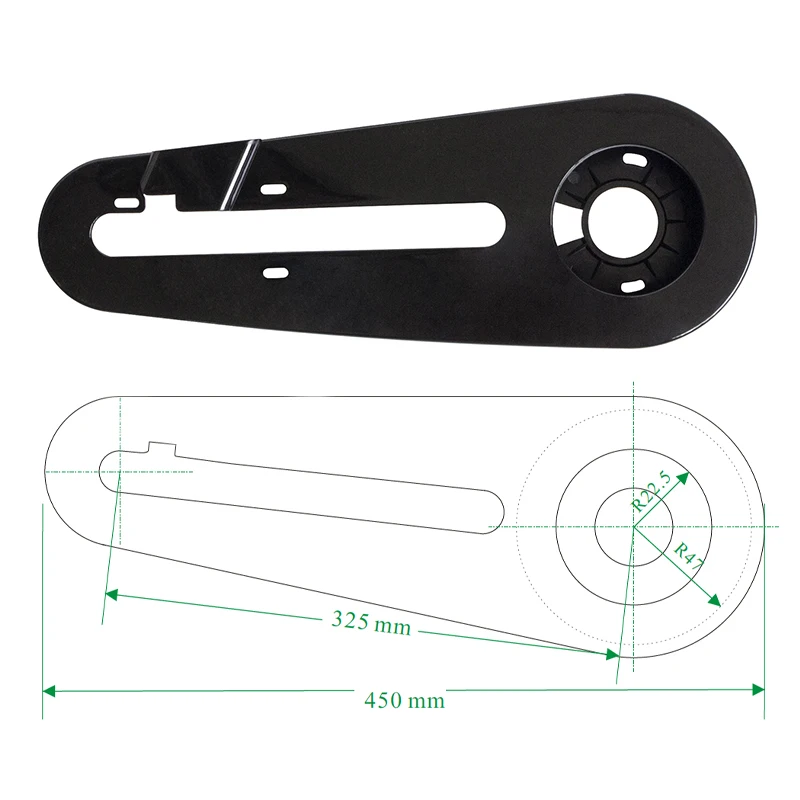 XH-B45 bicycle plastic chain cover or guard for kids or children bike