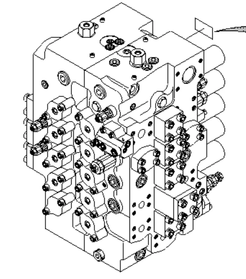 Главный регулирующий клапан экскаватора 31N6-18000 для Hyundai R210LC-7