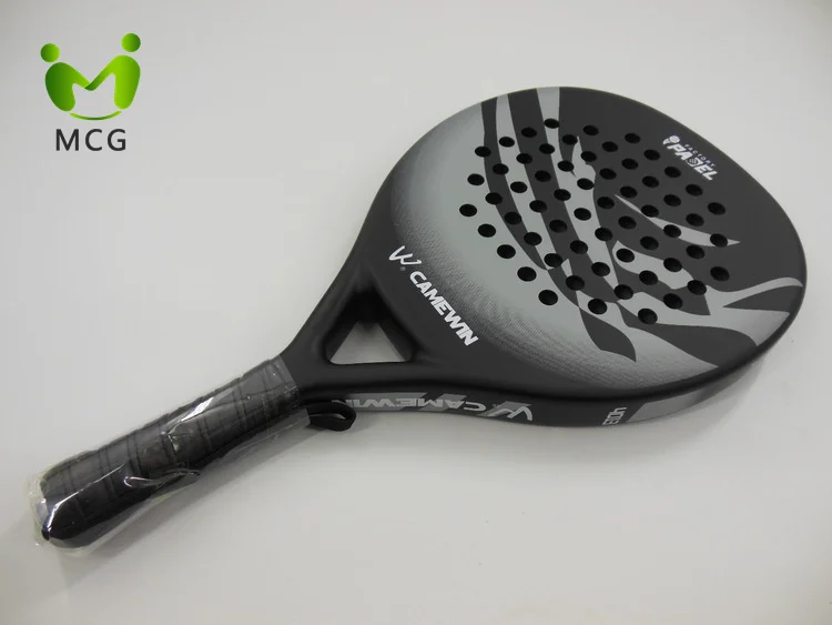 Padel Racket Carbon Fiber Surface with EVA Memory Flex Foam Core Padel Tennis Racquets Lightweight