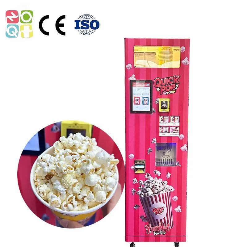 Commercial Professional Credit Card Automatic Popcorn Vending Machine Mini Snack Food Pop Corn Popcorn Vending Machine