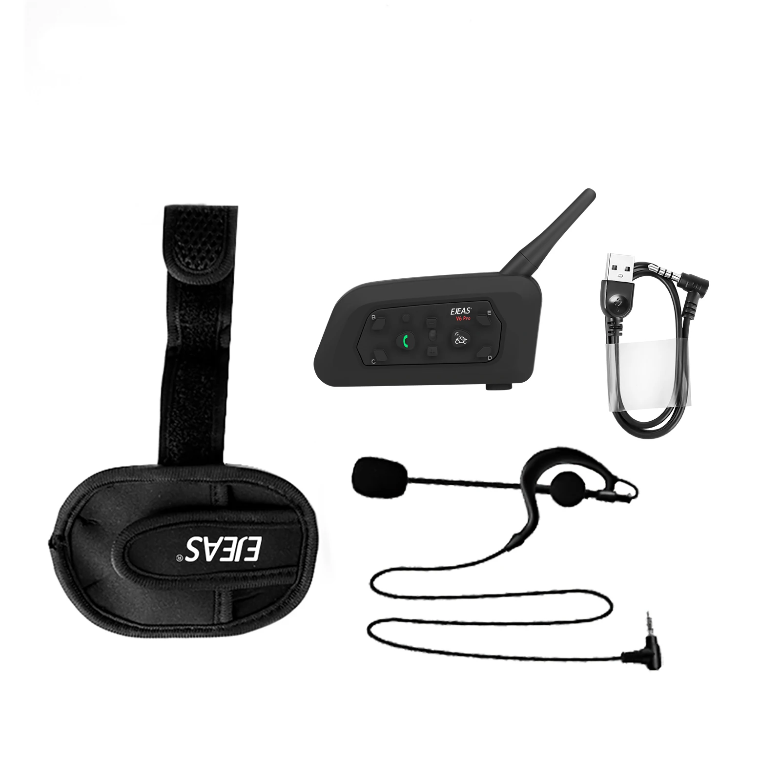 EJEAS V6C noise cancelling waterproof referee headset intercom system football referee intercom