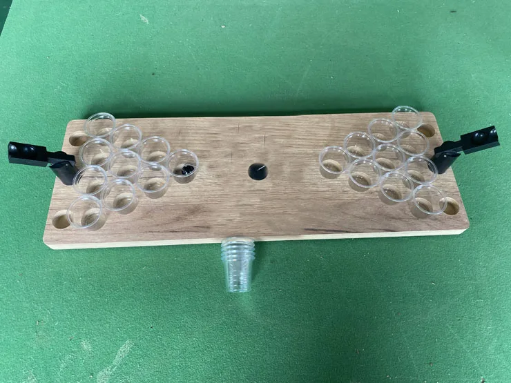 Factory Directly Wholesale Mini Shot Beer Drinking  Wooden Table Game for On the Go and At Home