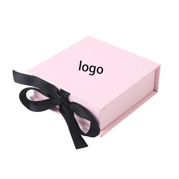 Stock color packaging boxes rigid paper mystery craft unique jewelry gift boxes with ribbon