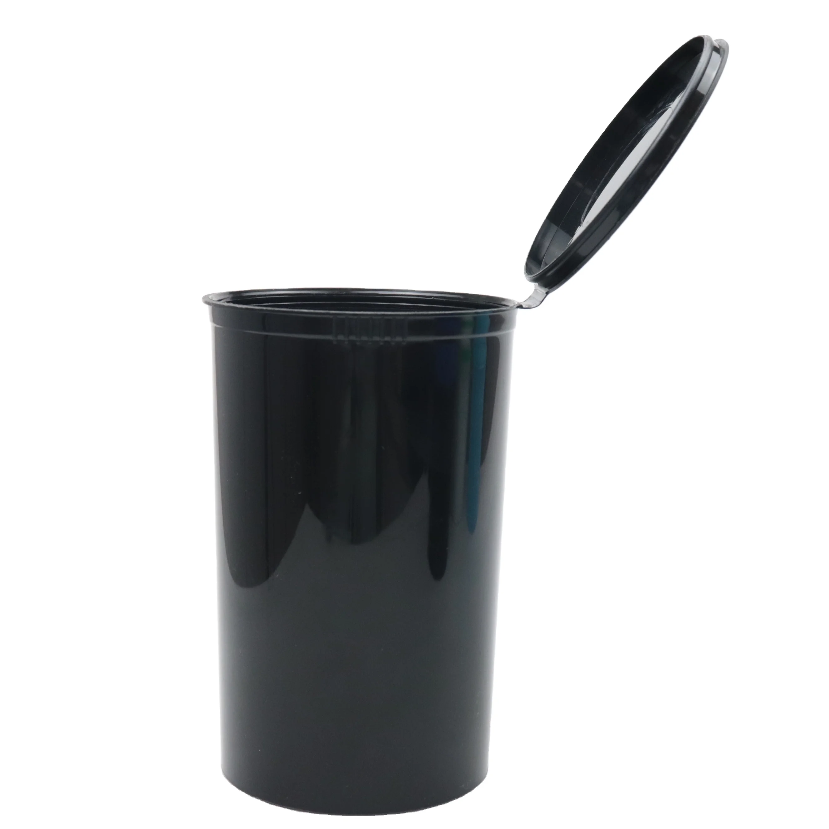 30 60 90 120 Dram Pop Tops Plastic Food Grade Black White OEM ODM Child Resistant Colorful Pop Top Bottles