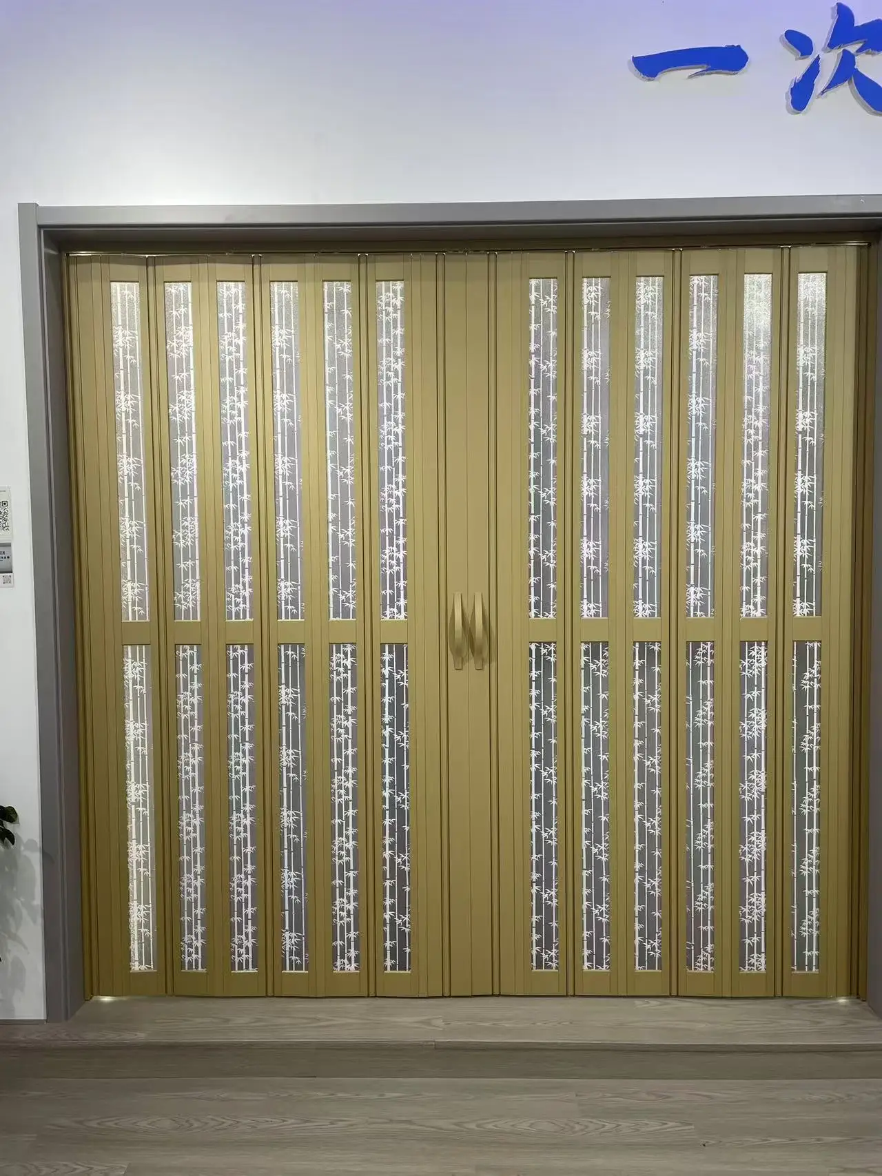 Aluminum alloy folding door kitchen sliding door partition living room bathroom balcony room simple retractable sliding door