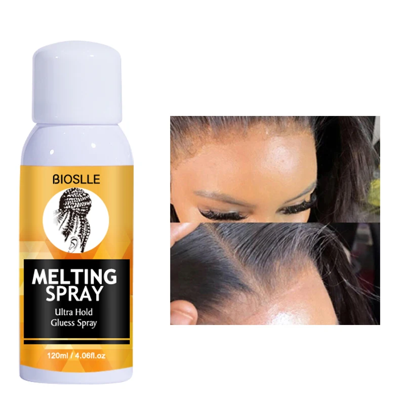 BIOSLLE Fast Drying Hair Liquid Adhesive Extreme Hold Glueless Bond for Tape Frontal Wig System Daily Wearer Lace Melting Spray
