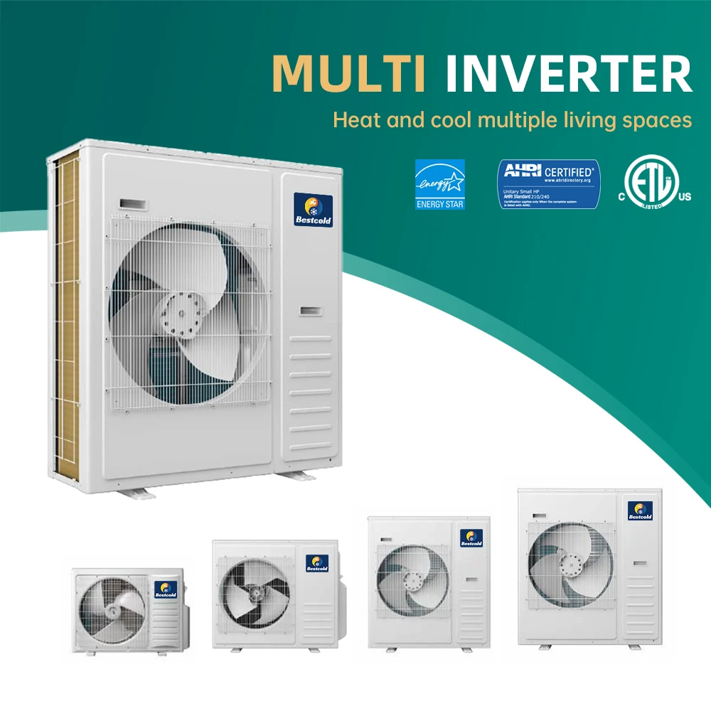 Manufacturer Plant 3 Zone Energy Efficient Environmentally Friendly Inverter OEM Hotel Multi Zone Air Conditioners