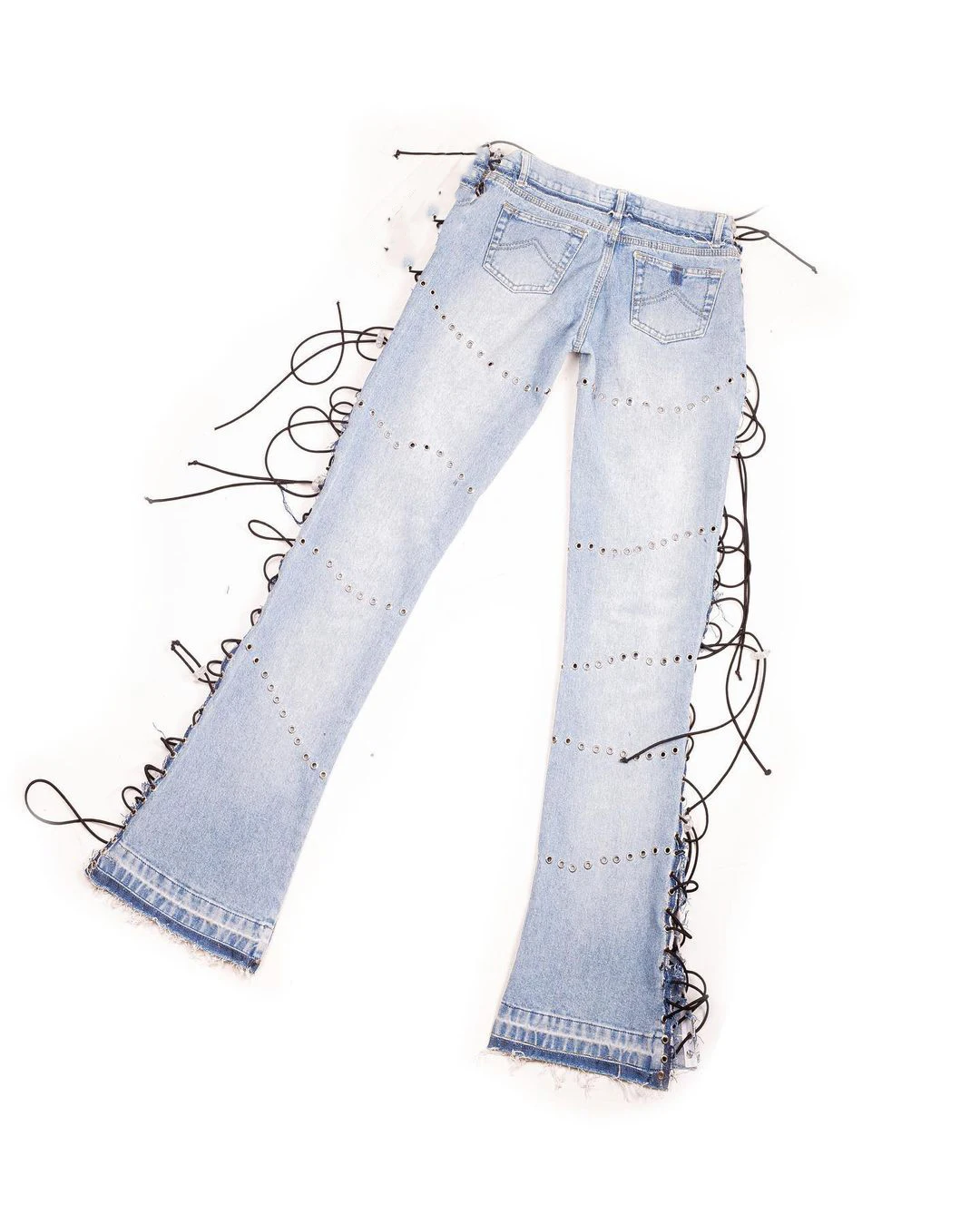 ZhuoYang Garment Wholesale Stacked Pants Top Quality Legging Sexy Lace Patchwork woman Jeans