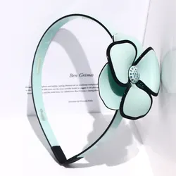 Изготовленный На Заказ ацетат пластиковый камелии, повязка на голову с цветком, для женщин Роскошные ювелирные изделия оптом знаменитый бренд брендовая Дизайнерская обувь повязка на голову изготовленным на заказ логосом повязка на голову