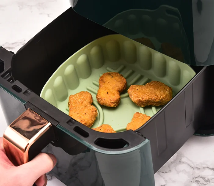 Manufacturers creative air fryer silicone baking pan Air fryer mat wholesale