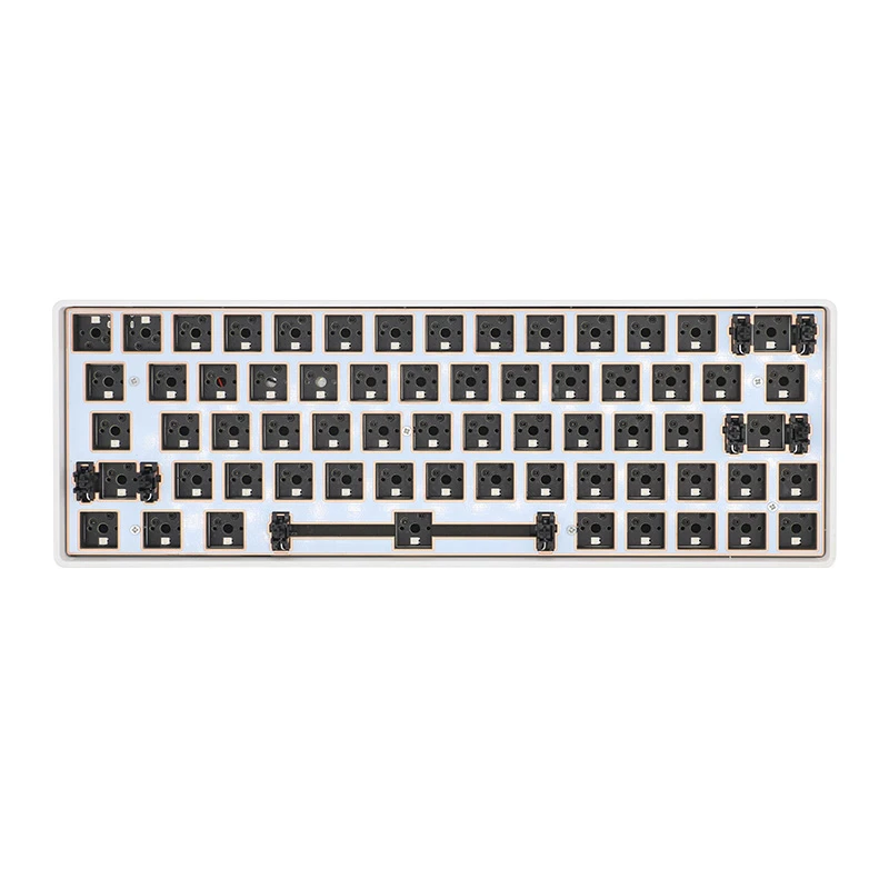 HZGAMER 64Keys Custom Keyboard Case Kit, Hot Swap Gaming Mechanical Keyboard Kit RGB Backlit Keyboard Switch Set