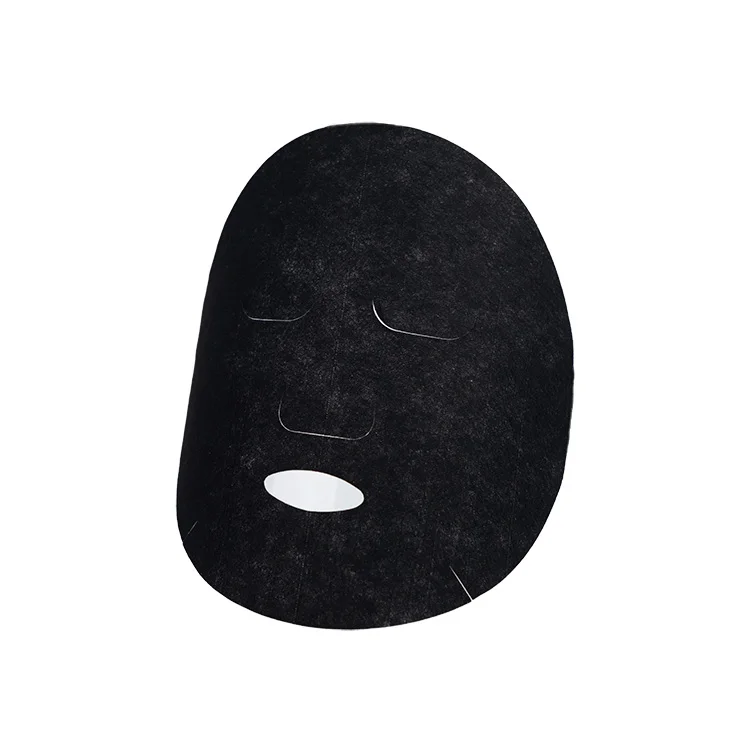 Bamboo Charcoal black facial mask sheet natural biodegradable environmental protection facial mask sheet