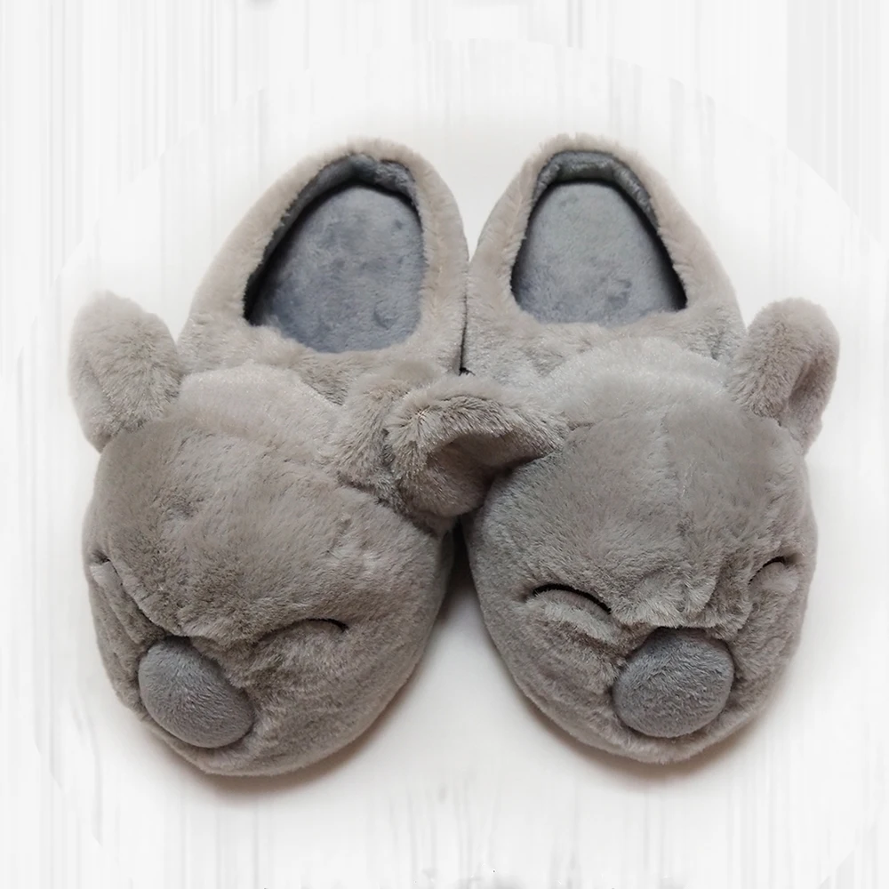 Super soft animal slippers warm indoor slippers house slippers for winter for kids
